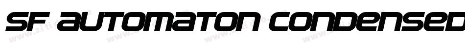 SF Automaton Condensed Oblique字体转换